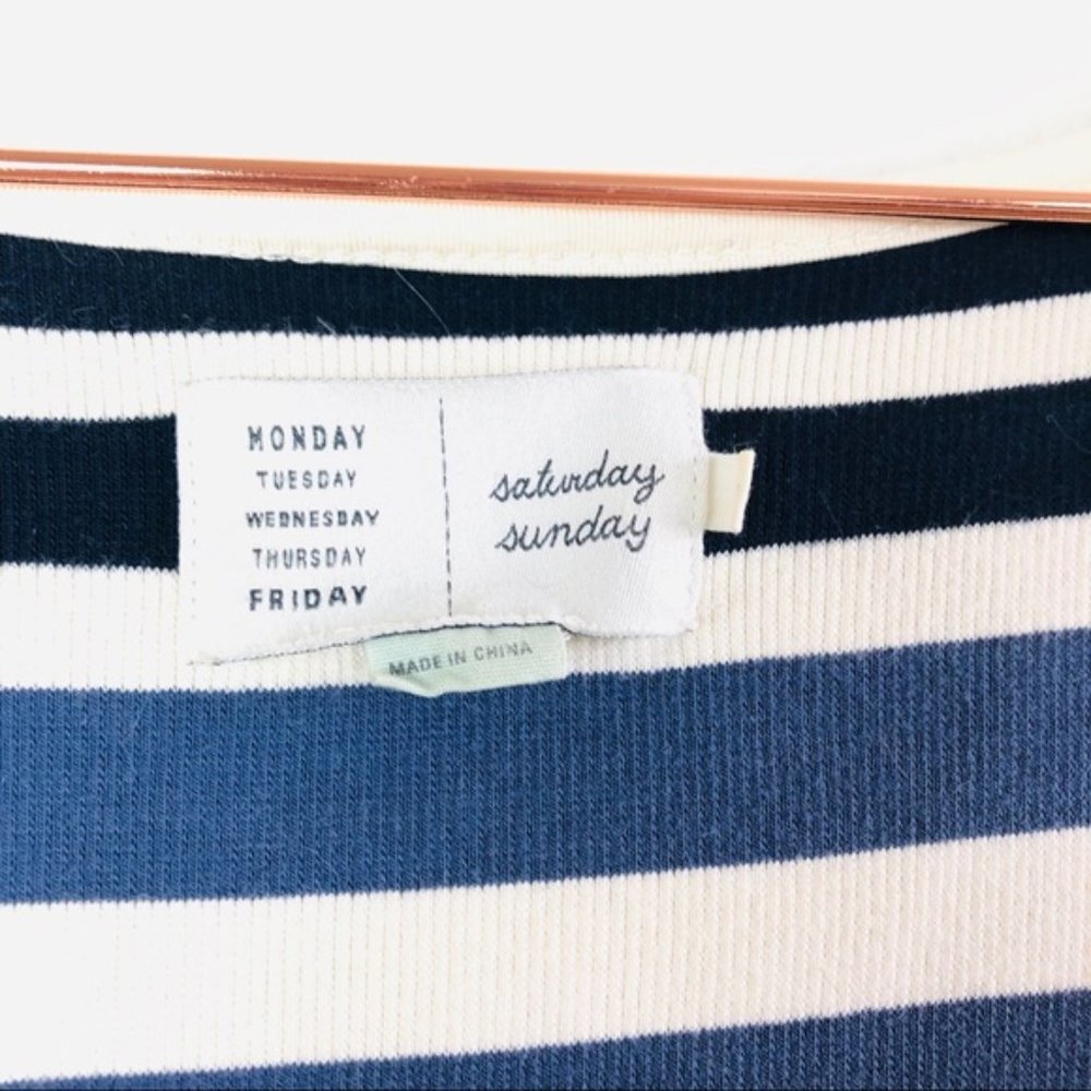 Anthropologie Striped Maxi Dress - Yellow, Blue, Red - Picture 6 of 8